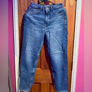 Zara Women's Straight Leg Blue Jeans